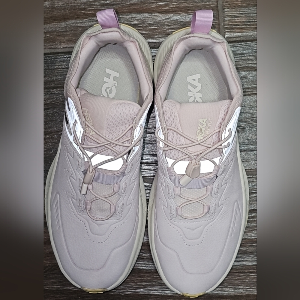 Hoka Women's Light Pink GORE-TEX Athletic Shoes - Picture 10 of 14